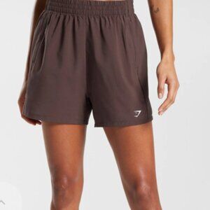 Chocolate Brown Gymshark Woven Pocket Shorts